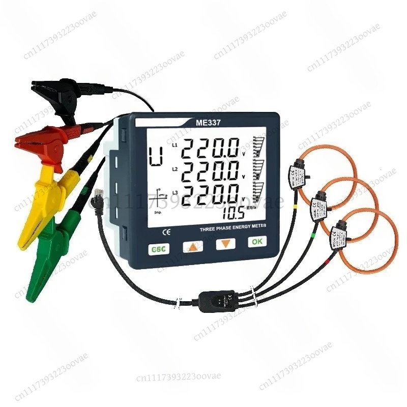 Energy Monitor Meter - เครื่องวัดคุณภาพไฟฟ้า LF_Smart RS485 Rogowski Coil ขนาด