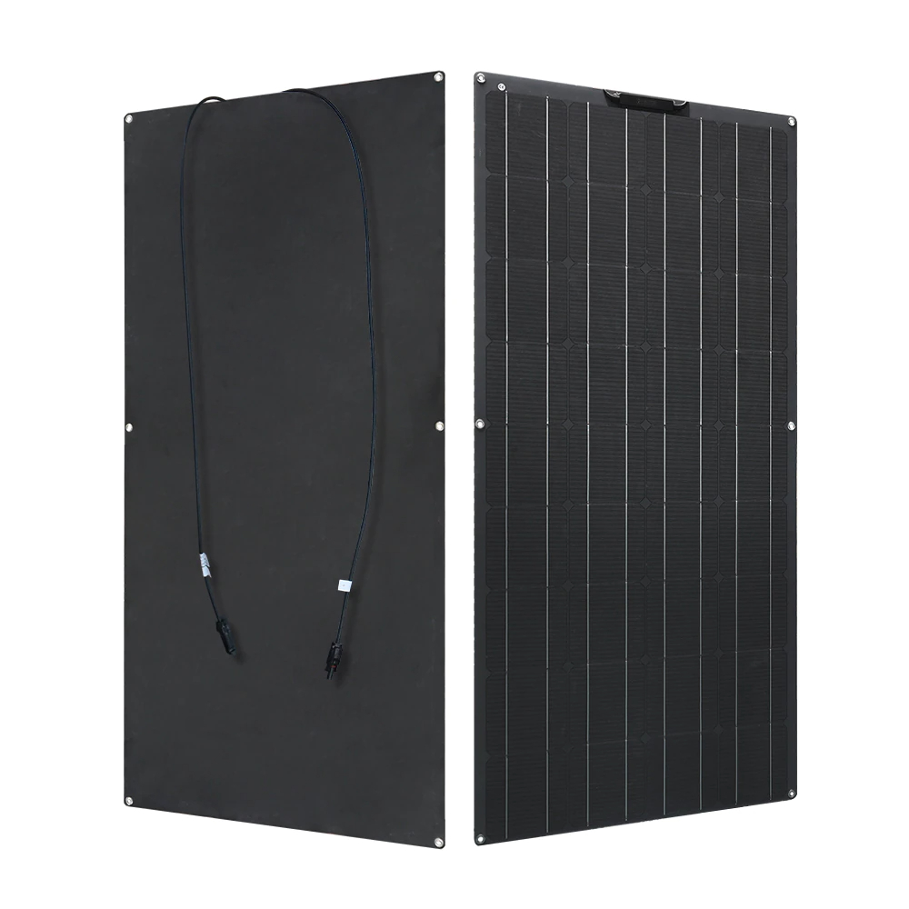 Solar Panel - แผงโซลาร์เซลล์แบบยืดหยุ่นชนิดโมโนคริสตัลไลน์ซิลิคอน 430 วัตต์ สำหรับคาราวานและรถบ้าน ดีไซน์ไร้กรอบสีดำล้วน