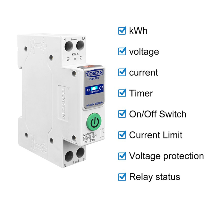 ABDE-TOMZN TOB9S-VAP TUYA Smar - Energy Monitor Meter บทวิจารณ์และราคา