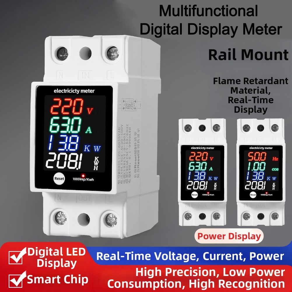 เครื่องวัดไฟฟ้าแบบดิจิตอลอเนกป - Energy Monitor Meter บทวิจารณ์และราคา