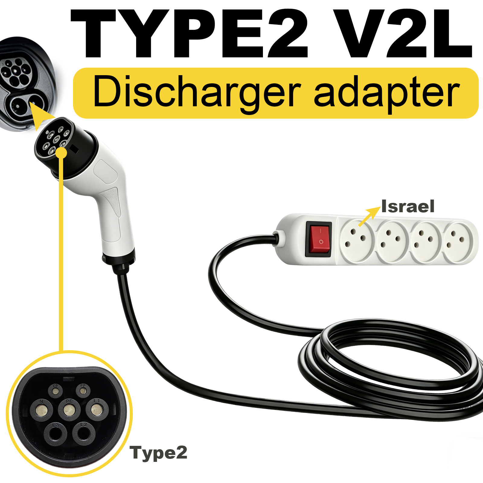 อะแดปเตอร์ปล่อยไฟฟ้า Type2 V2L - Outdoor Power Station บทวิจารณ์และราคา